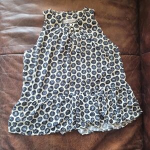 Amour Vert Minimalist Floral Peplum Blouse - Women's Large